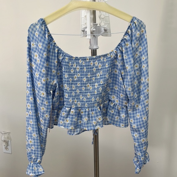 Crafe Fame floral printed peplum top - Picture 2 of 14